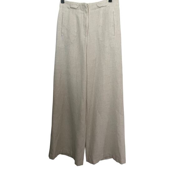 Torn By Robby Kobo Women's Ivory Wide Leg Bernard Pants Size Small - Picture 2 of 8